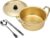Korean Ramen Cooking Pot, AHIER Korean Ramen Noodle Pot With Lid, Spoon and Chopsticks (1pair), Fast Heating for Kitchen Cookware (Double handle) (6.3in)