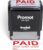 Promot Paid Stamp Self Inking Stamp – Paid Stamp for Office, Accounts Payable Stamp w/Type and Memo – Rubber Stamps for Retail Use, Red Ink Stamp, Self Inking Stamp for Business Supplies