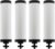 【Upgraded】Renami Ceramic Filter Silver Infused Replacement for BB9-2® Black Activated Carbon Filters, Compatible with Berkey® Travel, Large, Royal, Crown Series, Repeatable Cleaning Filters, Pack of 4