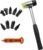 Yourkar 10 PCS Dent Repair Tool Kit, Paintless Dent Repair Tools for Auto Body DIY Dent Fix, Car Dent Repair Tool Kits Inclued Rubber Hammer and 9 PCS Heads Tap Down Tools