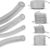 4 Sizes Petrol Fuel Gas Line Pipe Hose Tubing For String Trimmer Chainsaw Blower Lawn Mower and other Power Tools For 2 Cycle Small Engine Poulan, Craftman and more (Clear 4PC)