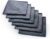 The Rag Company – Diamond Weave Glass & Window – Detailing Towels to Polish Mirrors & Chrome, Snakeskin Like Texture, Lint-Free, Streak-Free, 280gsm, 16in. x 16in, Black (6-Pack)