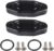LS Billet Oil Cooler Block off Plate Compatible with Gen III IV Series Engines LS3 LSX LS1 LS2 LS6 L9H LQ4 LQ9 L92 4.8L 5.3L 5.7L 6.0L 6.2L Black 2 Pack