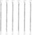 6 Pcs 20 Inch Stained Glass Window Hanging Chains – Silver 304 Stainless Steel, Window Art Decor, Patio Garden Outdoor Decorative Glass Panels