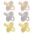 Sweet Child Pacifiers 0-18 Months, Set of 6 Ultra-Light Silicone Binkies with Collapsible Handle & 3 Air Holes for Added Safety, Best Newborn Pacifiers for Baby Boys Or Girls