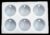 Six-3-inch-Circle with Pillars Car Freshies Mold with Holes – Epoxy Resin – Soap Silicone Mould -【Diameter: 3 inches】, Thickness: 3mm, Weight: 9.17 oz