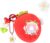 Strawberry Bubble Protective Case for Tamagotchi Paradise, Soft TPU Silicone Cover with Faceplate, Flower Shaped Zoom Dial Cap & Charms Set, Anti-Scratch & Waterproof (Red)