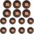 14 Pieces Real Horn Buttons Set for Blazer and Suit, 20mm 15mm Genuine Natural Horn Buttons for Men Women’s Jacket Coat Uniforms (Brown)