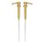 HANDIT – Gold Coffee Syrup Pumps | Fits 25.4oz/750ml Liter Torani, Skinny, Davinci and Monin Plastic 33.8oz Bottles | Does Not Fit Monin 750ml (2 Pack)