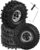 1.0 Beadlock Wheels and Tires for RC Crawler Car 1/18 TRX4M,1/24 SCX24,RC Off Road Buggy Rally Truck Wheels and Tires,RC Aluminium 1.0 in Rims and Rubber Tires w/Sponge,Black