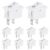 VEXUNGA 10 Pcs White Mini Rocker Switch 2 Pin On Off Boat Rocker Switch 10A 125VAC 6A 250VAC 2 Position Snap-in SPST KCD1 Toggle Switches for Car Marine Home Appliances