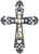 DreamsEden Metal Cross Christian Wall Art, HOPE Antique Hanging Religious Cross Decor Vintage Living Room Bedroom Home Decoration