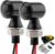 TSUNG Mini Motorcycle Turn Signals Light LED Micro Blinkers for Front/Rear Universal Aftermarket Small Indicator for Cafe Racer Bobber Cruiser Street Bikes (Black-Smoke Lens)