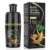 Black Hair Dye Shampoo 3 in 1, Herbal Ingredients Hair Color Shampoo for Cover Grey Hair, Hair Dye for Men and Women