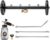 Tool Daily Undercarriage Pressure Washer Attachment 16 Inch, Dual-Function Undercarriage Cleaner with 1-Liter Foam Cannon, Under Car Wash Water Broom with 3 Pieces Extension Wand, 3600 PSI