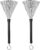 1 Pair Drum Brushes, Retractable Wire Drum and Percussion Brushes with Rubber Handles Drums Sticks Brush for Cajon Jazz Acoustic Rock