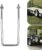 VIAGL U-Bolt Trailer Spare Tire Bracket, Spare Tire Carrier Galvanized Threaded Spare Tire Mount Bracket Side Mount 4 or 5 Lugs fit for Fishing Boat, Ski Boat or Sailboat Trailer