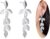 Gold Silver Rose Gold Long Leaf Stud Earrings Lightweight Leaf Dangle Drop Earrings Leaf Jewelry for Wedding Party Formal Dinner