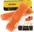 BUNKER INDUST Off-Road Traction Boards with Jack Base,Pair Recovery Track 4X4 Jeep Truck Emergency Tire Traction Mat with Bag -Sand, Mud, Snow Tracks Orange Traction Pad (Gen 7th)