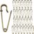 Zorfeter 30 Pack Heavy Duty 2 Inch/50MM Safety Pins, Steel Blanket Pins Large Brooches, Sharp Tip Skirt Pins for Crafts/Blankets(Bronze)