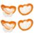 RaZbaby Jollypop Pacifier for Newborns & Up, USA Made, Natural Shaped Orthodontic Binky, Lovingly Shared in NICUs & Hospitals Worldwide, Medical-Grade 100% BPA-Free – 0-3 Months, 4 Pack – Orange