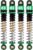 INJORA 43mm Aluminum Shocks Threaded Tele Shock Absorber Damper for 1/24 RC Crawler Car Axial SCX24 AXI90081 Deadbolt Micro Crawler(Green)