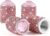 Alpmosn Car Wheel Tire Valve Caps, 4 PCS Bling Tire Valve Caps, Crystal Tire Caps Shinny Rhinestone for Women, Universal Car Dustproof Tire Valve Caps for Cars, Trucks, SUV and Motorcycles (Pink)