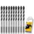 TITGGI 5/16″ (10PCS) Masonry Drill Bit Set & Cement Drill Bits, Professional Concrete Drill Bit Set for Glass/Brick/Plastic/Cement/Wood/Tile/Etc, Industrial Strength Carbide Drill Bit Tip