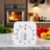 White Timer Clock Square 60-Minute Mechanical Kitchen Timer Wind up Visual Cooking Clock with Loud Alarm No Batteries Required Ideal for Cooking Baking and Kitchen