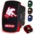Waterproof Rocker Switch ON/Off, LED Backlit with Etched Design Off Road Light Switch Toggle 12v – UTV, Auto, Boat 20A Variation (Red, Eject a Ho)