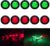 (5 Red + 5 Green) Waterproof Marine Boat LED Lights, Underwater & Deck Courtesy Lights, 12V for Yacht, Boat, Fishing, Pontoon, Sailboat, Kayak