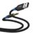 USB to 3.5mm Audio Aux Cable, 3FT USB to 3.5mm Aux Jack Audio Adapter for Headphone, TRS Sterso Speaker, DVD Player, PS5, PC, Laptop, Nylon Braided USBA to AUX Male Jack TRS Converter Stereo Cord
