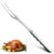 Meat Fork Carving Tool – 11″ Stainless Steel Carving Fork for Meat, Ergonomic Two-Prong Utensil with Solid Metal Handle, Dishwasher Safe Construction – Heat-Resistant for Grilling, Turning & Serving