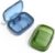 2 Pack 3 Compartment Small Pill Box, Moisture Proof Case, Travel Organizer for Pocket Purse, Daily Portable Medicine Vitamin Container, Fish Oil and Supplement Storage