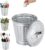 Silver Mini Galvanized Trash Can with Lid, 1 Pc Wastebasket Trash Can Small Metal Buckets Tabletop Trash Rubbish Bin Flower Pot Pen Holder, Wastebaskets, 3.74″