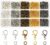 SUPERFINDINGS 3800Pcs 5 Colors Lobster Claw Clasps and Open Jump Rings Set Alloy Lobster Clasps with Brass Open Jump Rings Bracelet Clasp and Closures for Jewelry Making DIY Zipper Pull