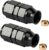 EVIL ENERGY 6AN Female Flare to 5/16″ Compression Hardline Fitting Aluminum Black 2PCS