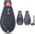 SUPALAND Key Fob Shell Case Replacement Fits for Dodge RAM 1500 2500 3500 Grand Caravan Journey Durango Jeep Grand Cherokee 2010 2011 2012-2017 Keyless Entry Remote Control 3 Button Pad Cover