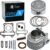 Tupo GY6150-57.4 Cylinder Kit For 125cc 150cc Jonway Jmstar Roketa Sunl Tank Peace Taotao ATV Moped Go Kart That Equipped With GY6 4-Stroke 157QMJ 152QMI Engine (Non EGR Type), Top End Kit (Package D)