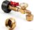 Siasky Upgraded Propane Refill Adapter 20lb to 1lb Converter, Design with Valve and Gauge, QCC1 Propane Refill Adapter 90-Degree Elbow, with ON/Off Control Fill 1 lb Tanks from 5-40 LB Propane Tank