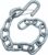 Tie Down Bow Safety Chain – 3/16 in. x 15-1/2 in. Steel, Zinc-Plated– Heavy Duty Marine Boat Trailer Safety Chain with 3/8 in. S-Hook & Wire Latch – Secure Towing Trailer Accessory Replacement Part