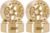 INJORA 1.3″ Beadlock Wheel Brass -5.25mm Offset Rims for SCX24 TRX4M 1/24 1/18 RC Crawlers Upgrade(W1310)