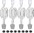 Bubble Airlock Set, 4 Airlocks for Fermenting, 4 Drilling #6 Stoppers and 8 Airlock Grommets, Used for Brewing Wine, Beer, Sauerkraut, Pickles, Etc. Fermentation Bubbler Airlock