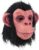 Monkey Mask Latex Full Head Animal Black Chimp Mask for Halloween Costume Party, Large