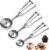 Cookie Scoop,Set of 3 Cookie Dough Scoops for Baking 1 Tbsp,2 Tbsp,3 Tbsp,Stainless Steel Ice Cream Scooper with Trigger Release for Cupcake,Ice Cream,Muffin,Meatball,Melonball