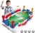Mini Foosball Table Soccer Board Games for Kids Adults Indoor Table Games with Dual Flipper Controls High Fences Pinball Machine Soccer Toy Birthday for Boys Age 6 7 8-12