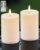 3″x4″ Outdoor Waterproof Flameless Candles with Remote and Timers, LED Candles, Battery Operated Candles, Electric Fake Pillar Candles for Patio, Porch, and Lanterns Decor (Ivory)