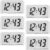 Frienda 6 Pieces Mini Digital Clock Small Digital Clock Stick on Battery Operated Self Adhesive Bracket for Car Dashboard Fridge (White)