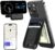 HiWe for MagSafe Wallet: 9-Card Holder, Anti-Lost Works with Find My, Money Clip, RFID Blocking, Strong Magnet for iPhone 12-17 Series Black