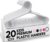 Utopia Home Kids Hangers 20 Pack – 11 Inch Plastic Baby Hangers for Closet – Childrens Hanger for Clothes & Infant Hanger for Closet – Non-Slip Shoulder Grooves, Strap Hooks & Pants Bar (White)